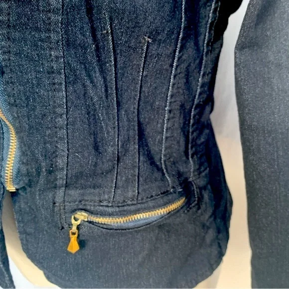 M. Michel stretch jean jacket size Small - Picture 6 of 12